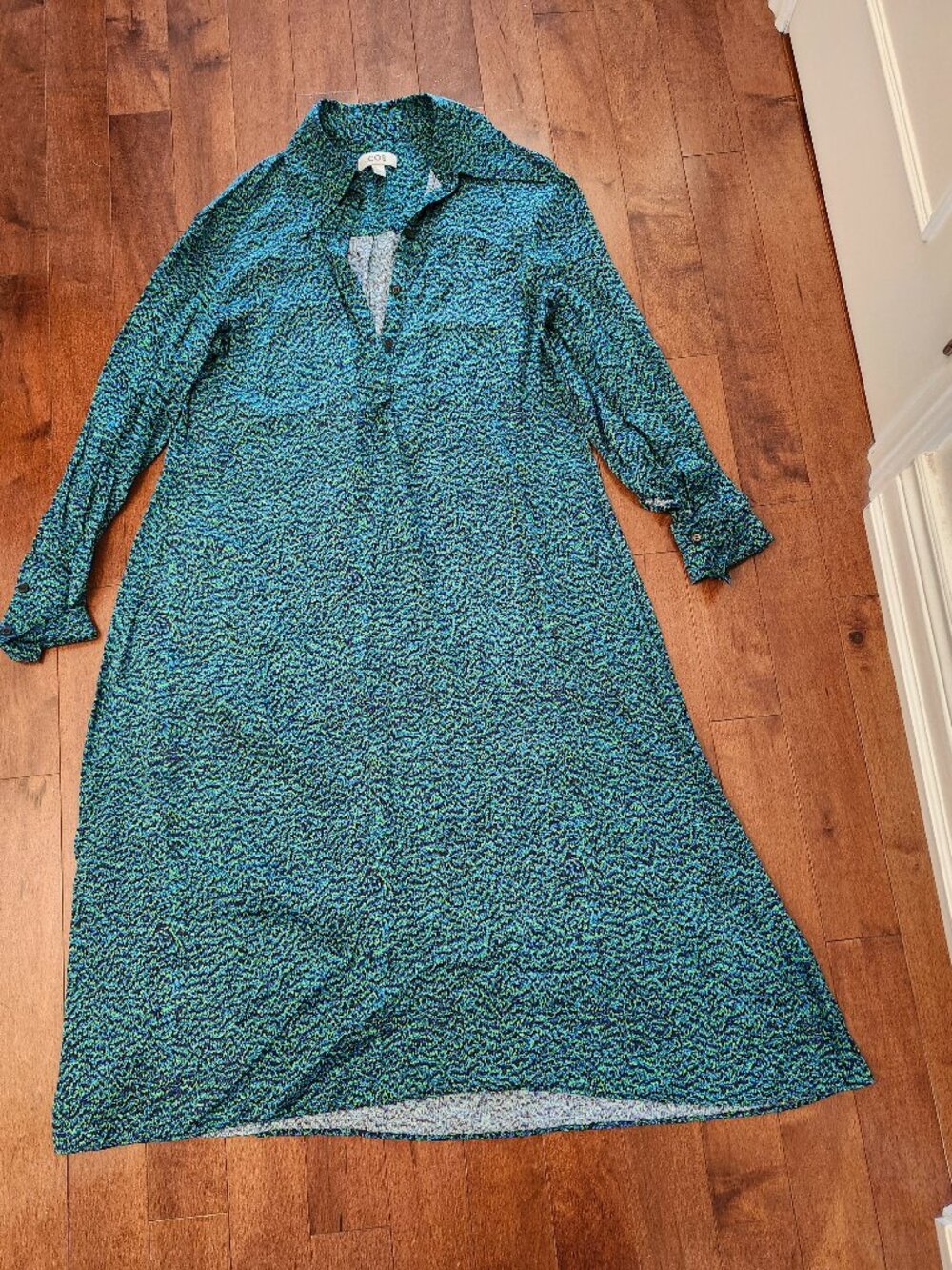 COS women's long sleeve maxi dress in size US 10